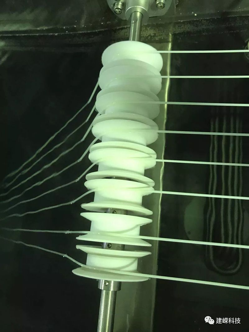 客戶現場紡絲驗收，開機紡絲一氣呵成